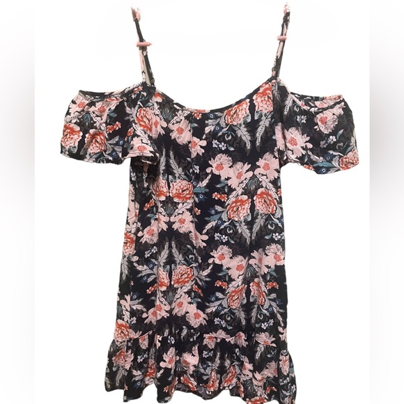 Cold Shoulder Mini Dress. - Picture 2 of 3